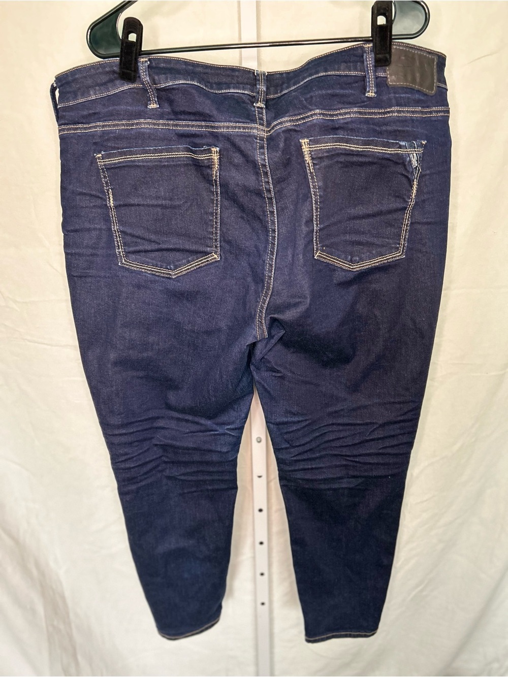 Silver Jeans Co Aiko Mid Rise Dark Wash Ankle Skinny Jeans Plus Size 22 W40 L27 - Picture 2 of 8
